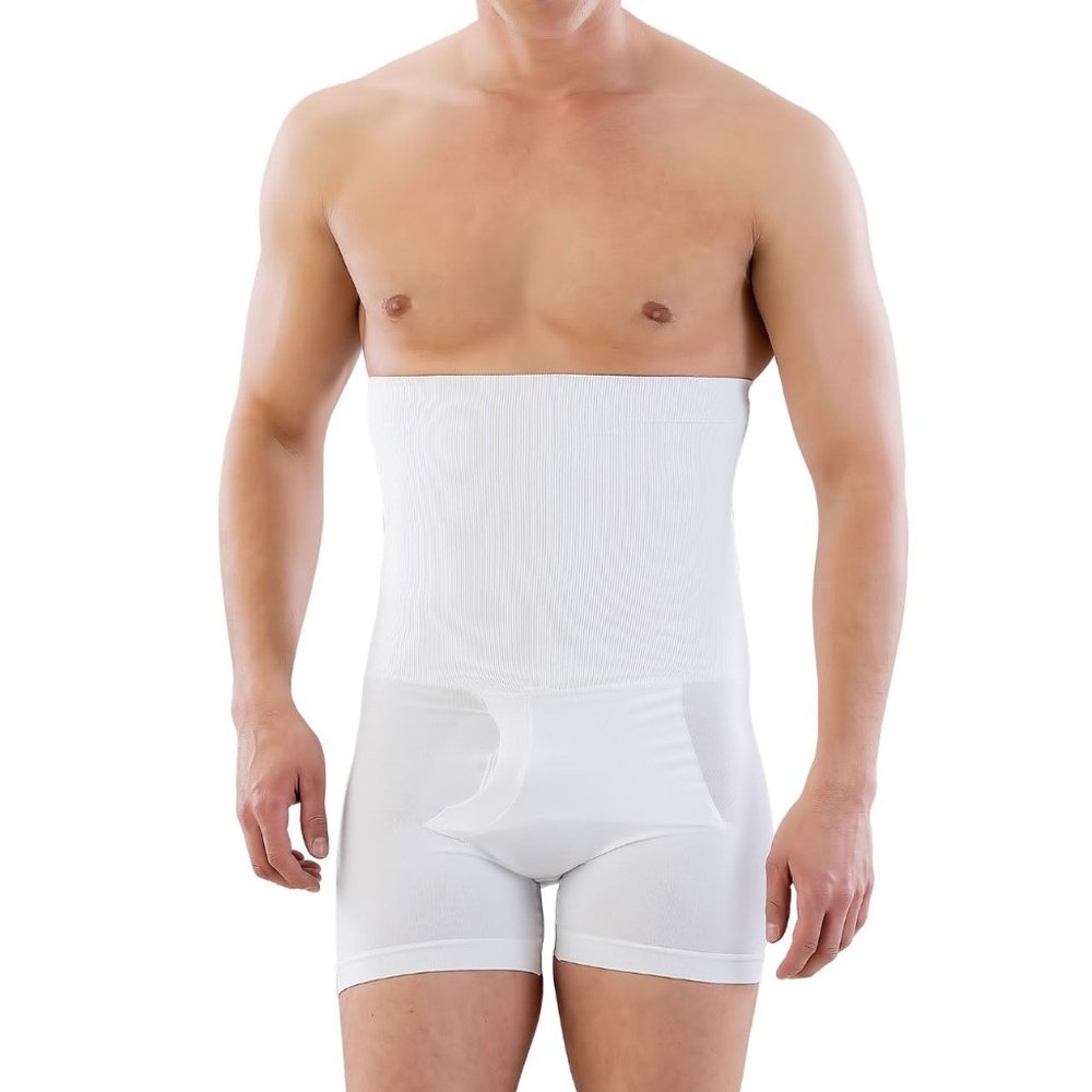 Seamless High Waisted Tummy and Belly Control Boxer Boy Shorts for Men